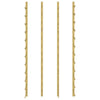 Wall Mounted Wine Rack for 24 Bottles 2 pcs Gold Iron - vidaXL