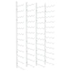 Wall Mounted Wine Rack for 36 Bottles 2 pcs White Iron - vidaXL