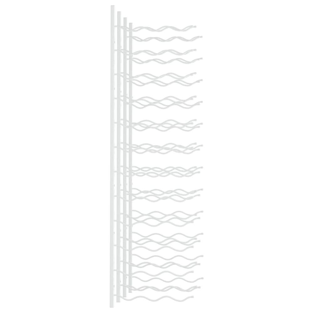 Wall Mounted Wine Rack for 36 Bottles 2 pcs White Iron - vidaXL