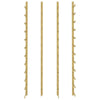 Wall Mounted Wine Rack for 36 Bottles 2 pcs Gold Iron - vidaXL