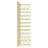 Wall Mounted Wine Rack for 36 Bottles 2 pcs Gold Iron - vidaXL