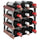 Wine Rack for 12 Bottles Brown Solid Wood Pine - vidaXL
