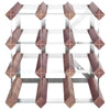 Wine Rack for 12 Bottles Brown Solid Wood Pine - vidaXL