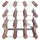 Wine Rack for 12 Bottles Brown Solid Wood Pine - vidaXL