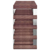 Wine Rack for 20 Bottles Brown Solid Wood Pine - vidaXL