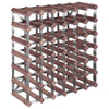 Wine Rack for 42 Bottles Brown Solid Wood Pine - vidaXL