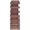 Wine Rack for 42 Bottles Brown Solid Wood Pine - vidaXL