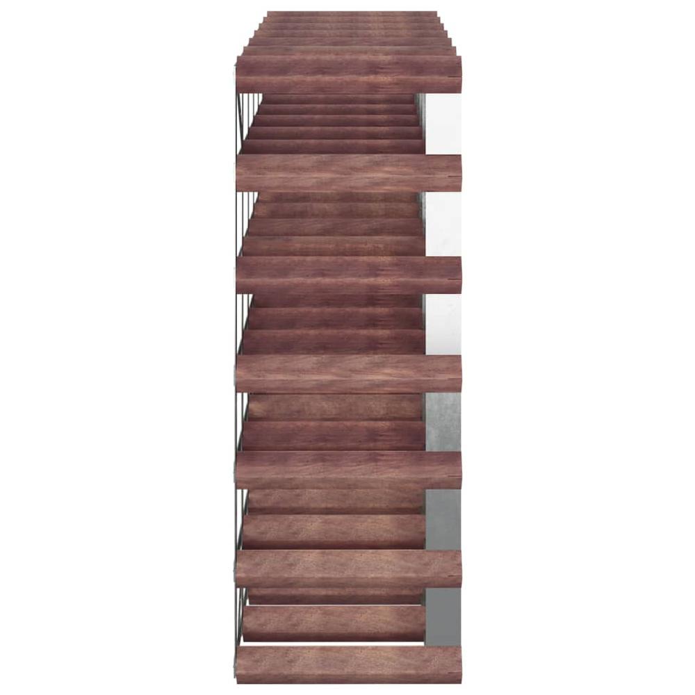 Wine Rack for 42 Bottles Brown Solid Wood Pine - vidaXL