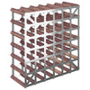 Wine Rack for 42 Bottles Brown Solid Wood Pine - vidaXL