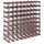 Wine Rack for 72 Bottles Brown Solid Wood Pine - vidaXL