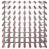 Wine Rack for 72 Bottles Brown Solid Wood Pine - vidaXL