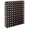 Wine Rack for 120 Bottles Brown Solid Wood Pine - vidaXL