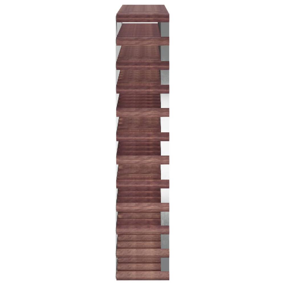 Wine Rack for 120 Bottles Brown Solid Wood Pine - vidaXL