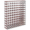 Wine Rack for 120 Bottles Brown Solid Wood Pine - vidaXL