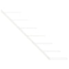 Wall-mounted Wine Rack for 7 Bottles White Metal - vidaXL