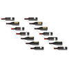 Wall-mounted Wine Rack for 7 Bottles 2 pcs White Metal - vidaXL