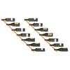 Wall-mounted Wine Rack for 7 Bottles 2 pcs Gold Metal - vidaXL