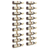 Wall-mounted Wine Rack for 9 Bottles 2 pcs Gold Iron - vidaXL