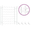 Wine Rack for 48 Bottles White Metal - vidaXL