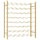 Wine Rack for 48 Bottles Gold Metal - vidaXL