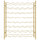 Wine Rack for 48 Bottles Gold Metal - vidaXL