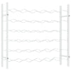 Wine Rack for 36 Bottles White Metal - vidaXL