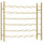 Wine Rack for 36 Bottles Gold Metal - vidaXL
