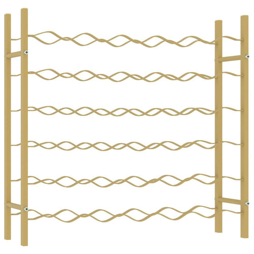 Wine Rack for 36 Bottles Gold Metal - vidaXL