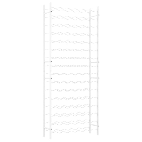 Wine Rack for 96 Bottles White Metal - vidaXL