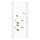 Wine Rack for 96 Bottles White Metal - vidaXL