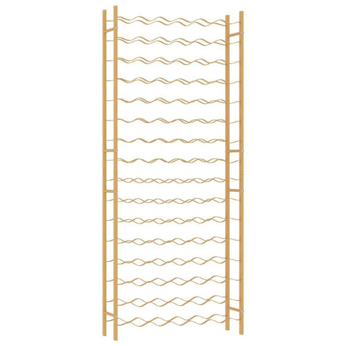 Wine Rack for 96 Bottles Gold Metal - vidaXL