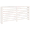 Radiator Cover White 66.5''x7.5''x33.1'' Solid Wood Pine - vidaXL