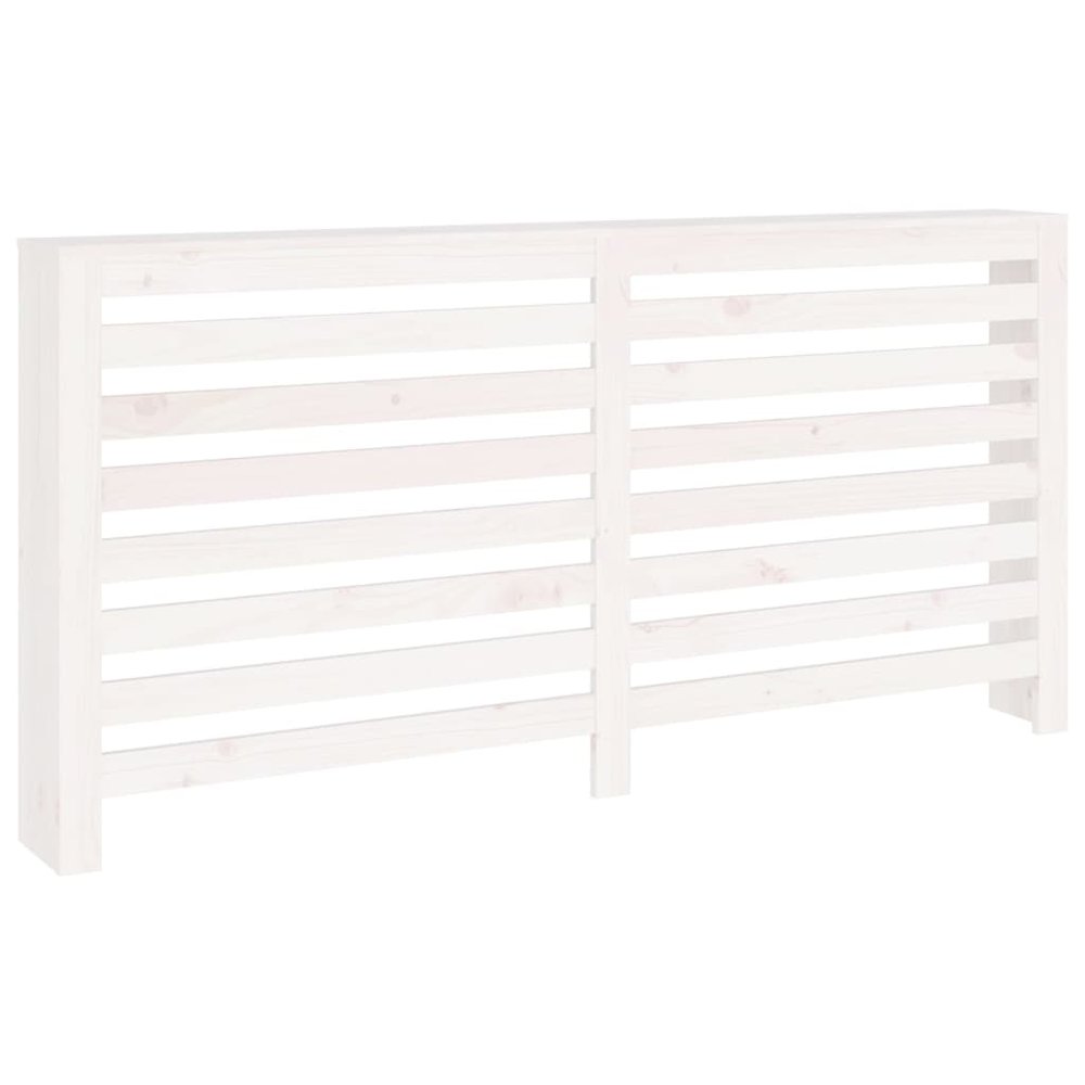 Radiator Cover White 66.5''x7.5''x33.1'' Solid Wood Pine - vidaXL