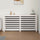 Radiator Cover White 66.5''x7.5''x33.1'' Solid Wood Pine - vidaXL