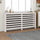 Radiator Cover White 66.5''x7.5''x33.1'' Solid Wood Pine - vidaXL