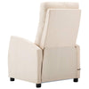 vidaXL Electric Massage Reclining Chair Cream Fabric