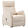 vidaXL Electric Massage Reclining Chair Cream Fabric