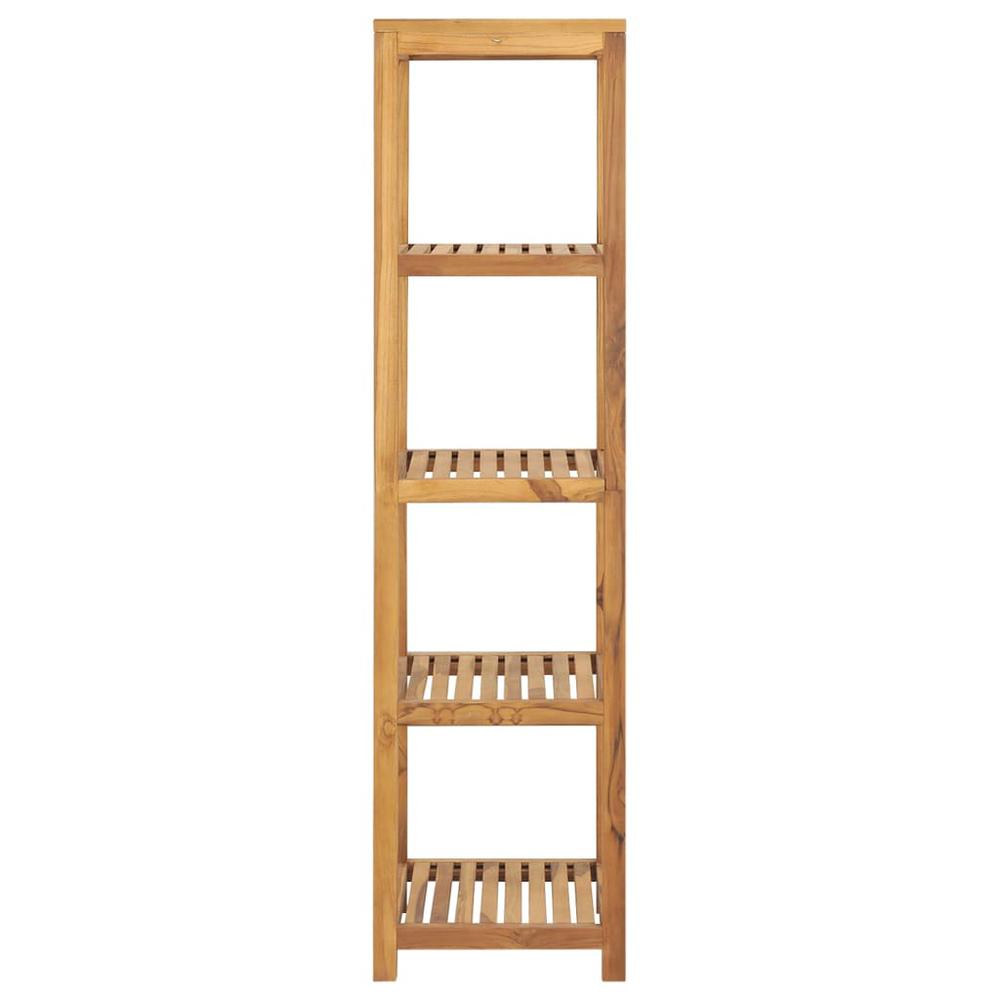 vidaXL 4-Tier Bathroom Storage Rack Solid Wood Teak 16.5''x16.5''x65''