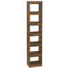 vidaXL Book Cabinet/Room Divider Smoked Oak 15.7''x11.8''x78''