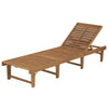 vidaXL Folding Sun Lounger Solid Acacia Wood, 44253
