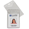 Heavy Duty Badge Holders, Vinyl, Vertical, 2 3/8 x 3 3/8, 100/BX - C-Line