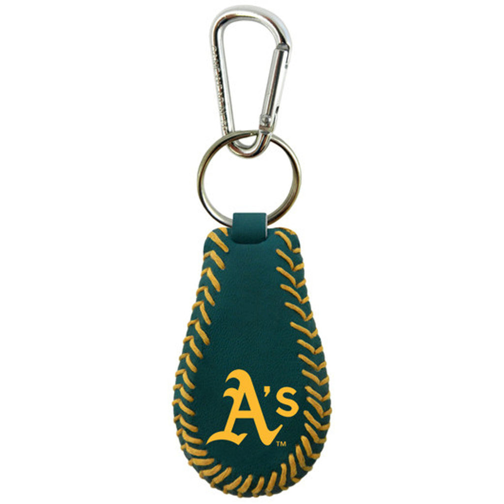 Oakland Athletics Keychain Team Color Baseball CO - Gamewear