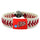 College World Series Bracelet Classic Baseball Logo White CO - Gamewear
