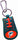 Miami Dolphins Keychain Team Color Football Throwback Logo CO -