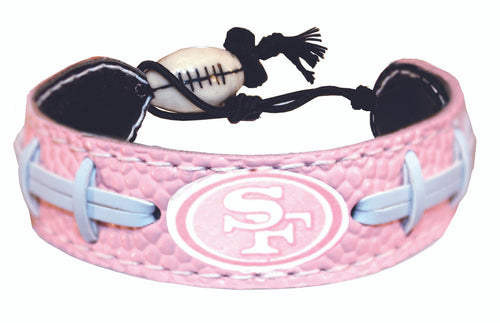 San Francisco 49ers Bracelet Pink Football CO - Gamewear
