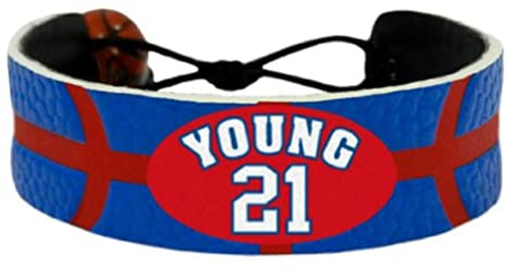 Philadelphia 76ers Bracelet Team Color Basketball Thaddeus Young CO - Gamewear