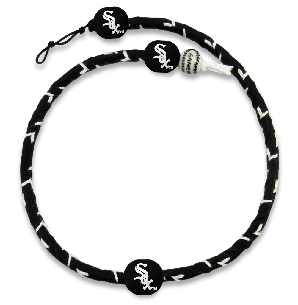 Chicago White Sox Necklace Frozen Rope Team Color Baseball CO - Gamewear