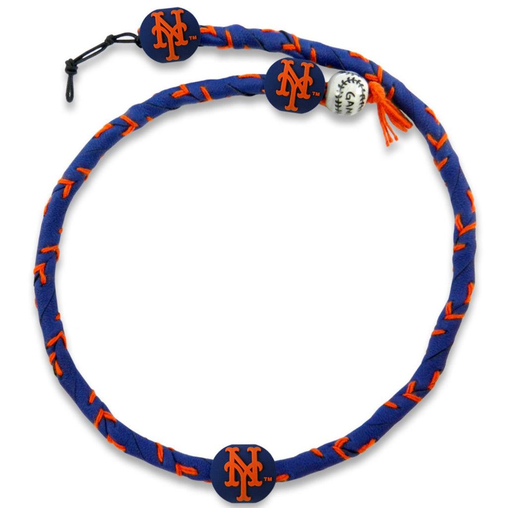 New York Mets Necklace Frozen Rope Team Color Baseball CO - Gamewear
