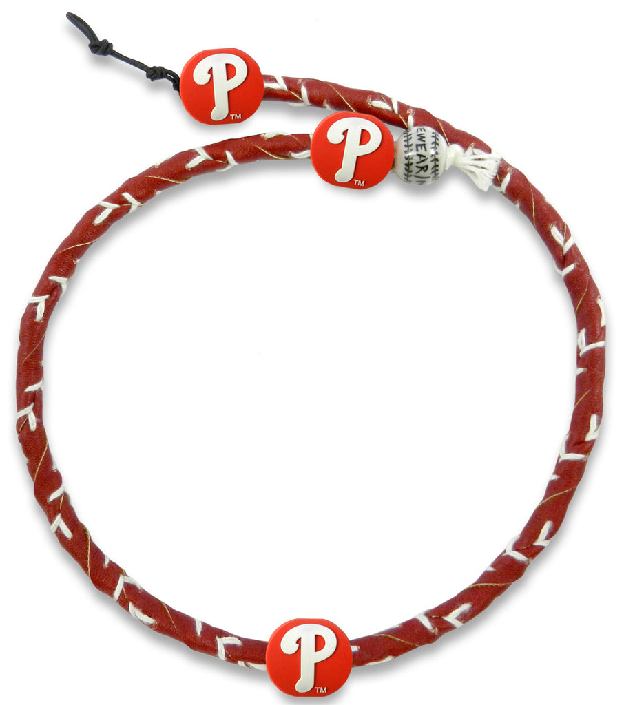 Philadelphia Phillies Necklace Frozen Rope Team Color Baseball CO - Gamewear