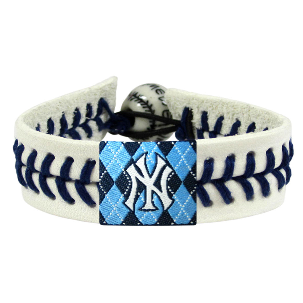 New York Yankees Bracelet Genuine Baseball Argyle CO - Gamewear